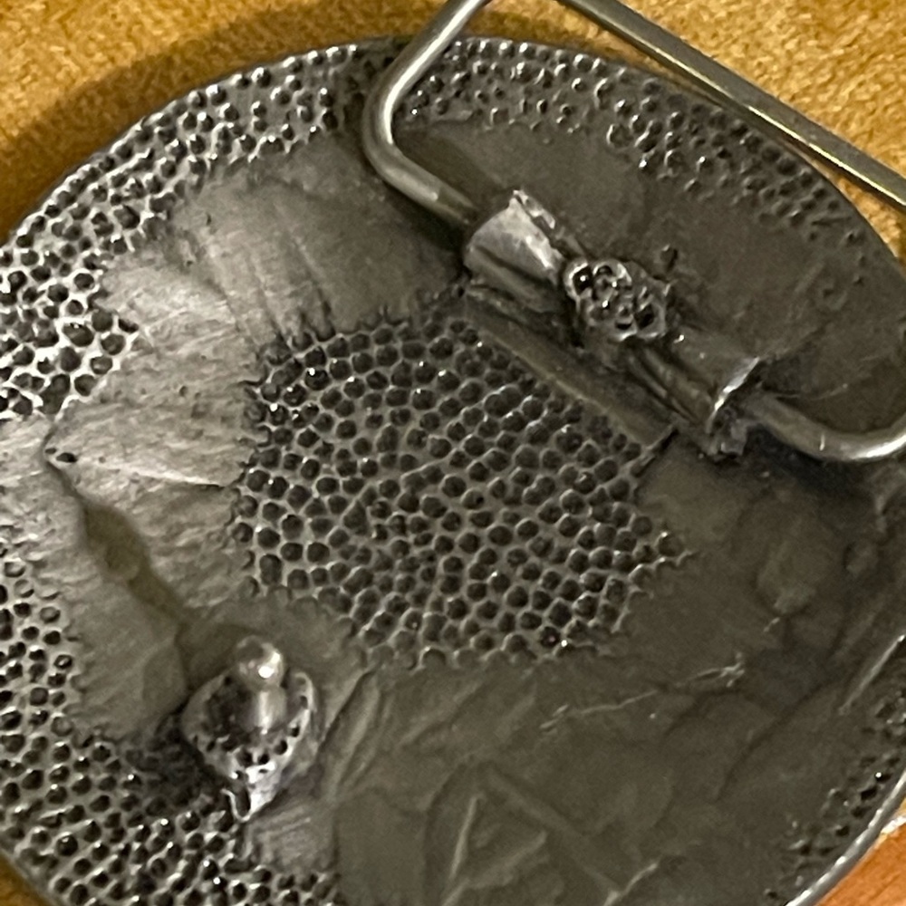 Textured Silver Belt Buckle